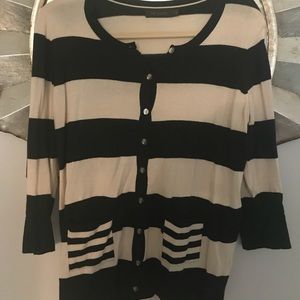 3/4 button up lightweight sweater